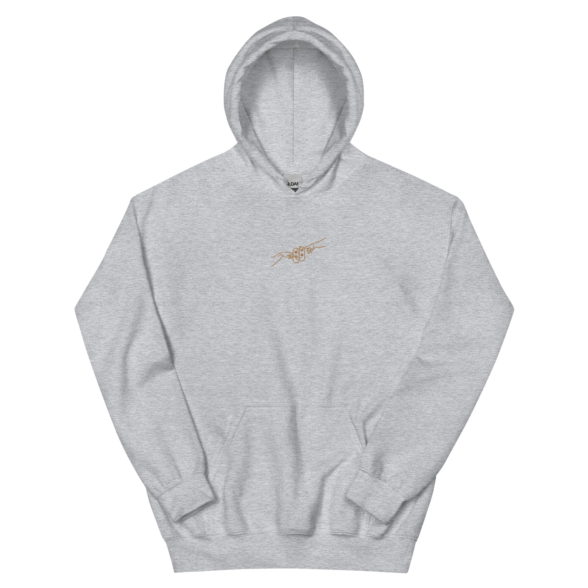 The Creation of Switch | Embroidered Unisex Hoodie | Cozy Gamer Threads and Thistles Inventory Sport Grey S 