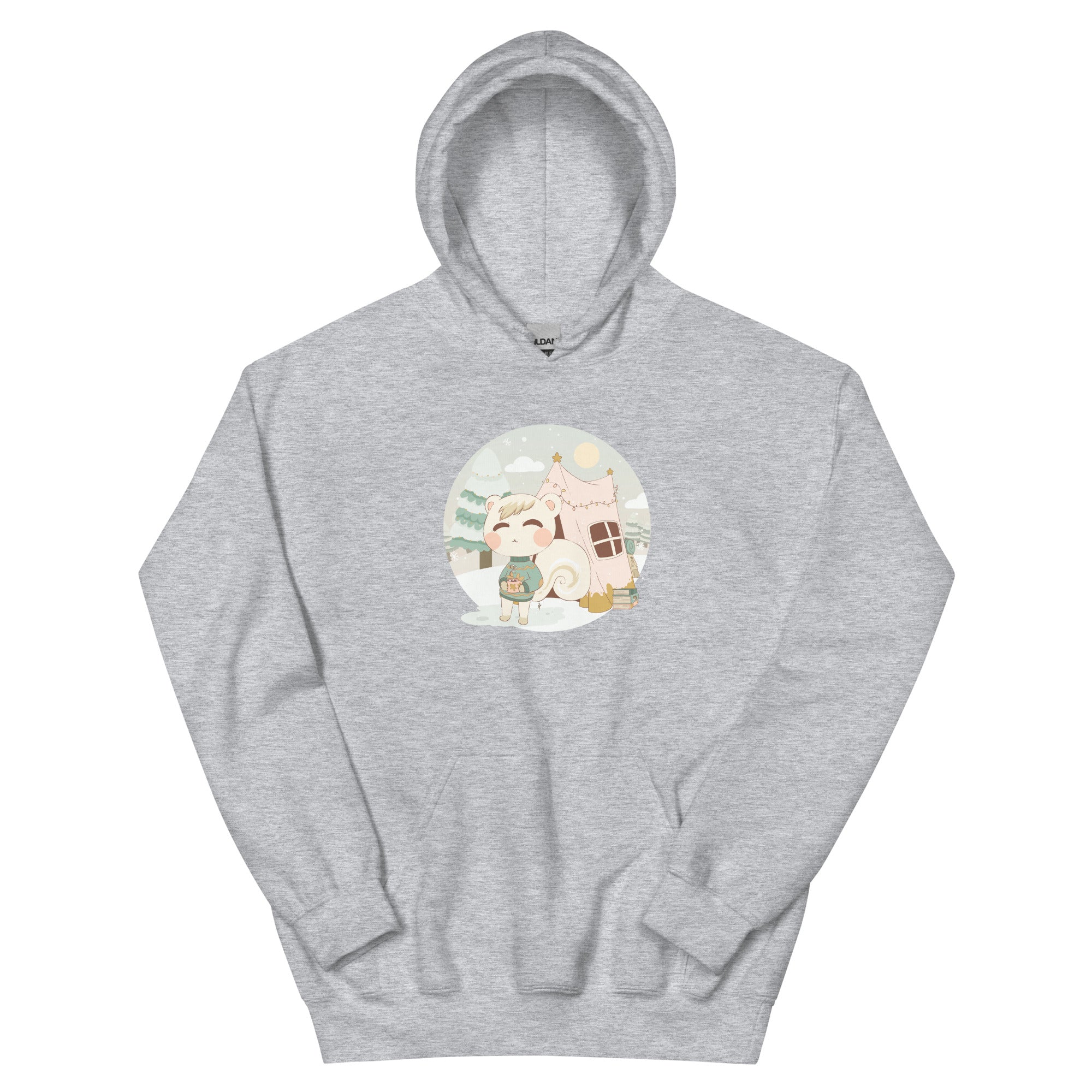 Marshal's Cozy Christmas | Cozy Gamer Animal Crossing | Unisex Hoodie Threads & Thistles Inventory Sport Grey S 