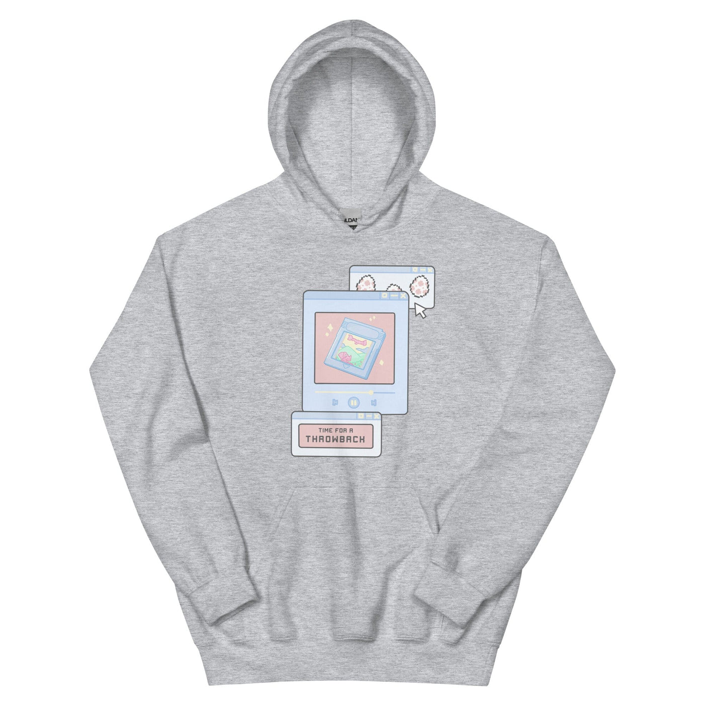 Time for a Throwback | Unisex Hoodie | Retro Gaming Threads & Thistles Inventory Sport Grey S 