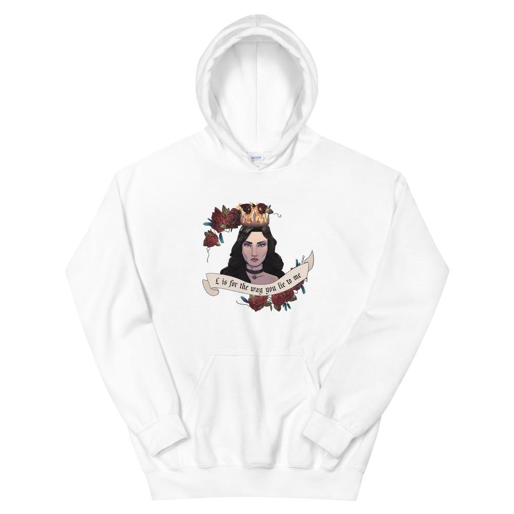 Lie to Me | Unisex Hoodie | The Witcher Threads and Thistles Inventory White S 