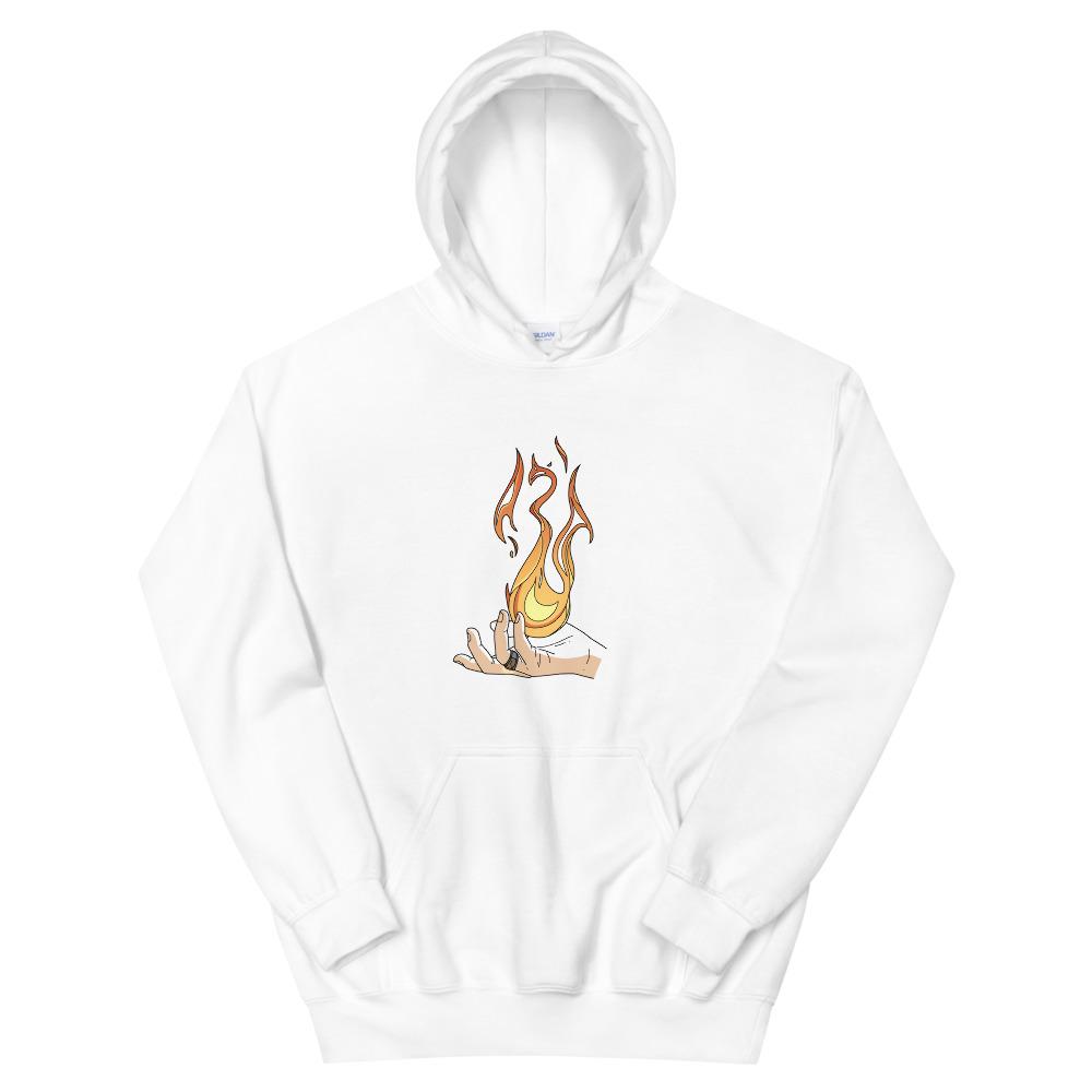 Destruction Spell | Unisex Hoodie | Skyrim Threads and Thistles Inventory White S 