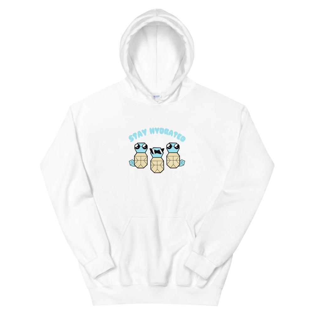 Stay Hydrated | Unisex Hoodie | Pokemon Threads and Thistles Inventory White S 