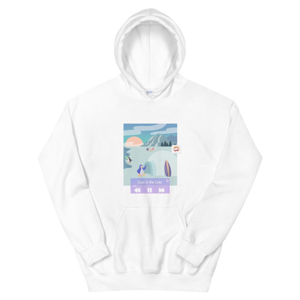 Cool in the Cold | Unisex Hoodie | Club Penguin Threads and Thistles Inventory White 4XL 