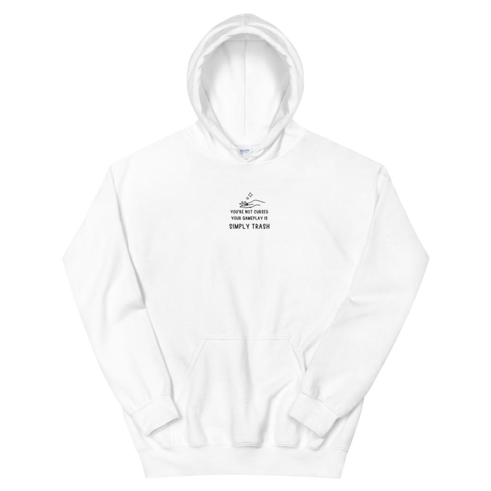 You're Not Cursed | Embroidered Unisex Hoodie Threads and Thistles Inventory White S 