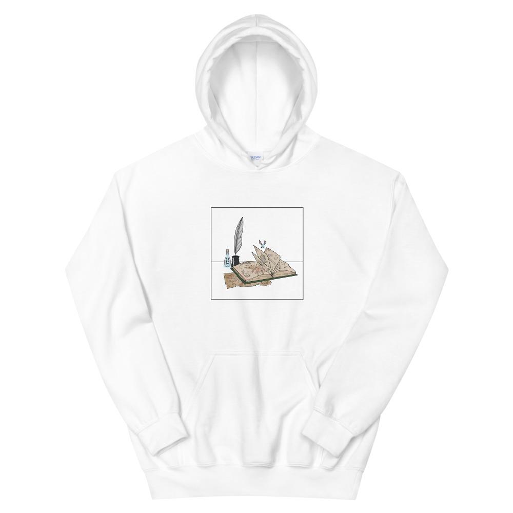 The Guide | Unisex Hoodie | The Legend of Zelda Threads and Thistles Inventory White S 