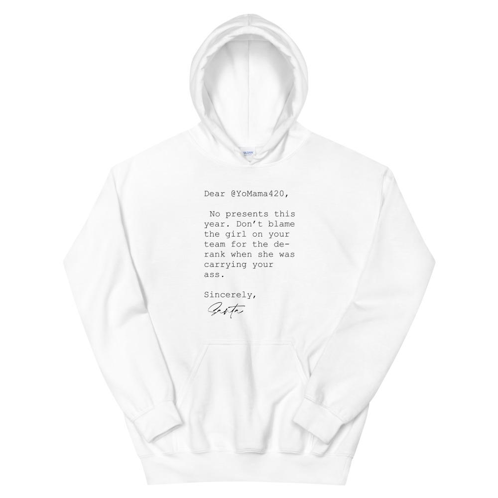 Sincerely Santa | Unisex Hoodie Threads and Thistles Inventory White S 