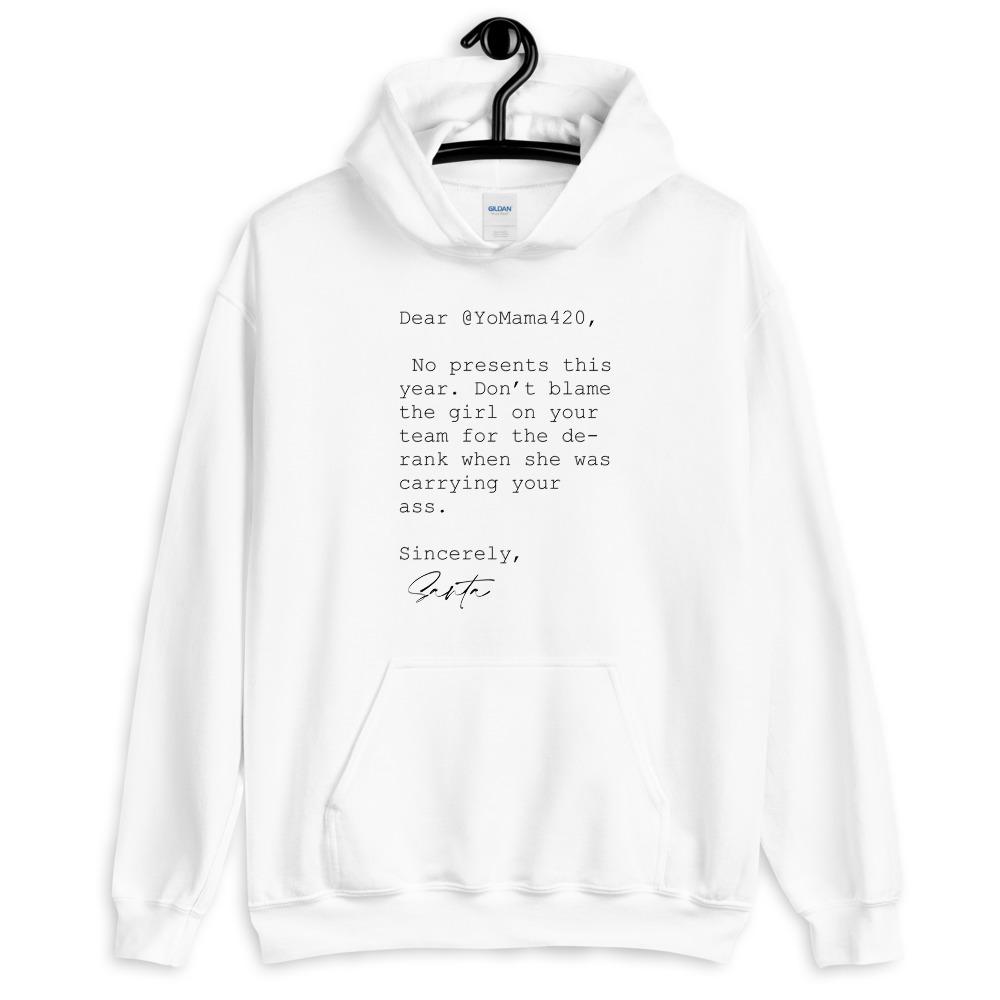 Sincerely Santa | Unisex Hoodie Threads and Thistles Inventory 