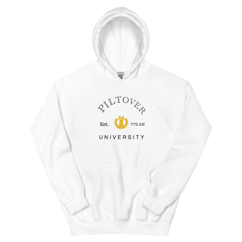 Piltover University | Unisex Hoodie | League of Legends Threads and Thistles Inventory White S 
