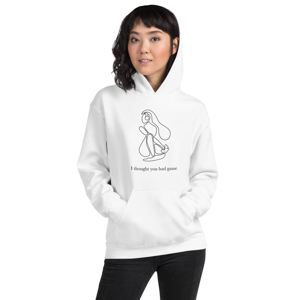 I Thought You Had Game | Unisex Hoodie | Feminist Gamer Threads and Thistles Inventory 