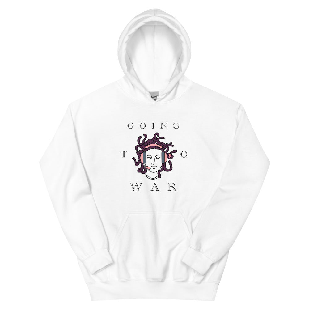 Going to War | Unisex Hoodie | Feminist Gamer Threads and Thistles Inventory White S 