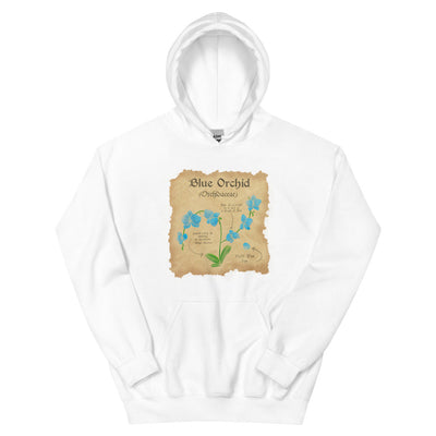 Blue Orchid | Unisex Hoodie | Minecraft Threads and Thistles Inventory White S 