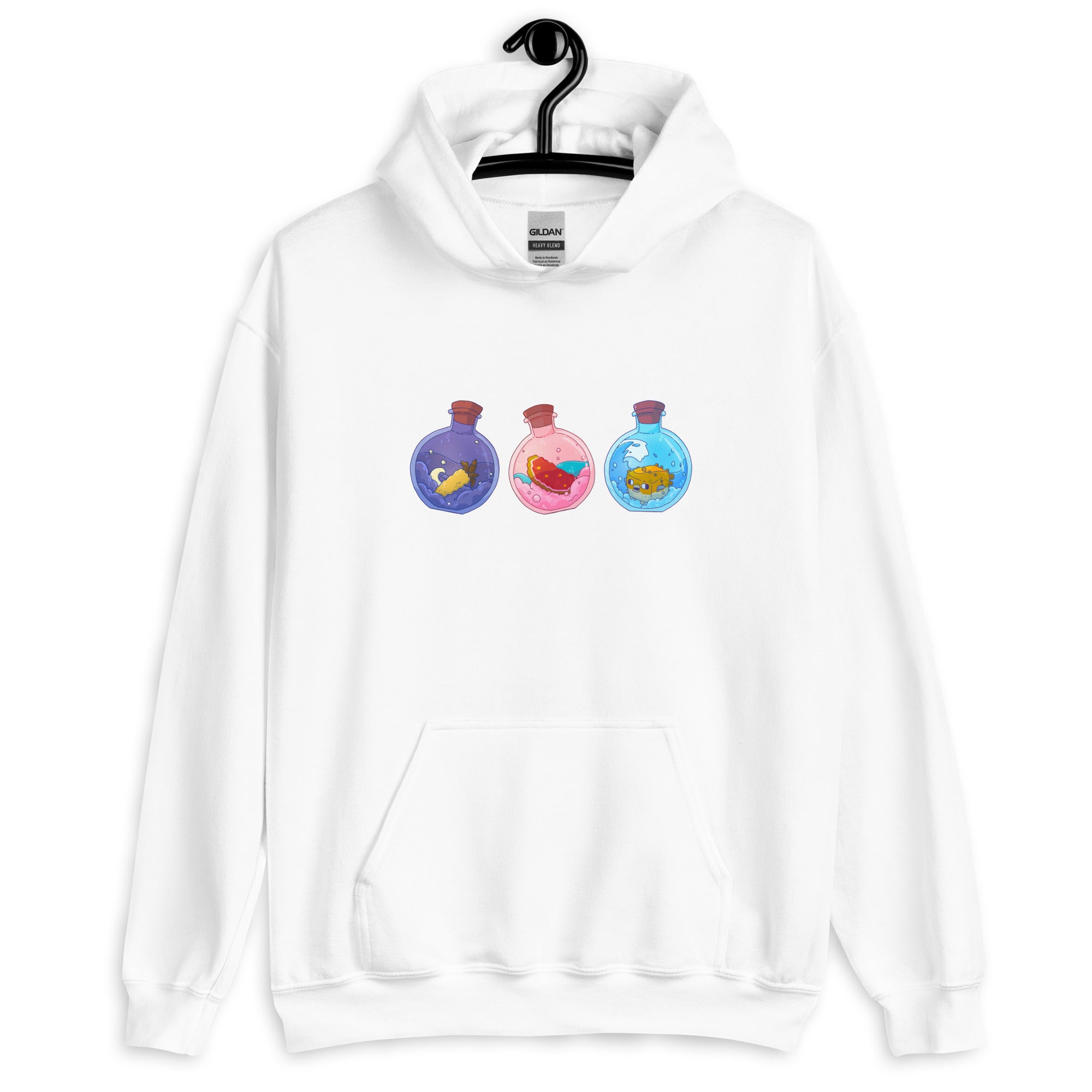 Potion Bottles | Unisex Hoodie | Minecraft Threads and Thistles Inventory 