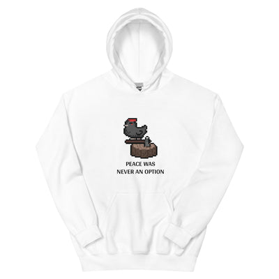Peace Was Never an Option | Unisex Hoodie | Stardew Valley Threads and Thistles Inventory White S 