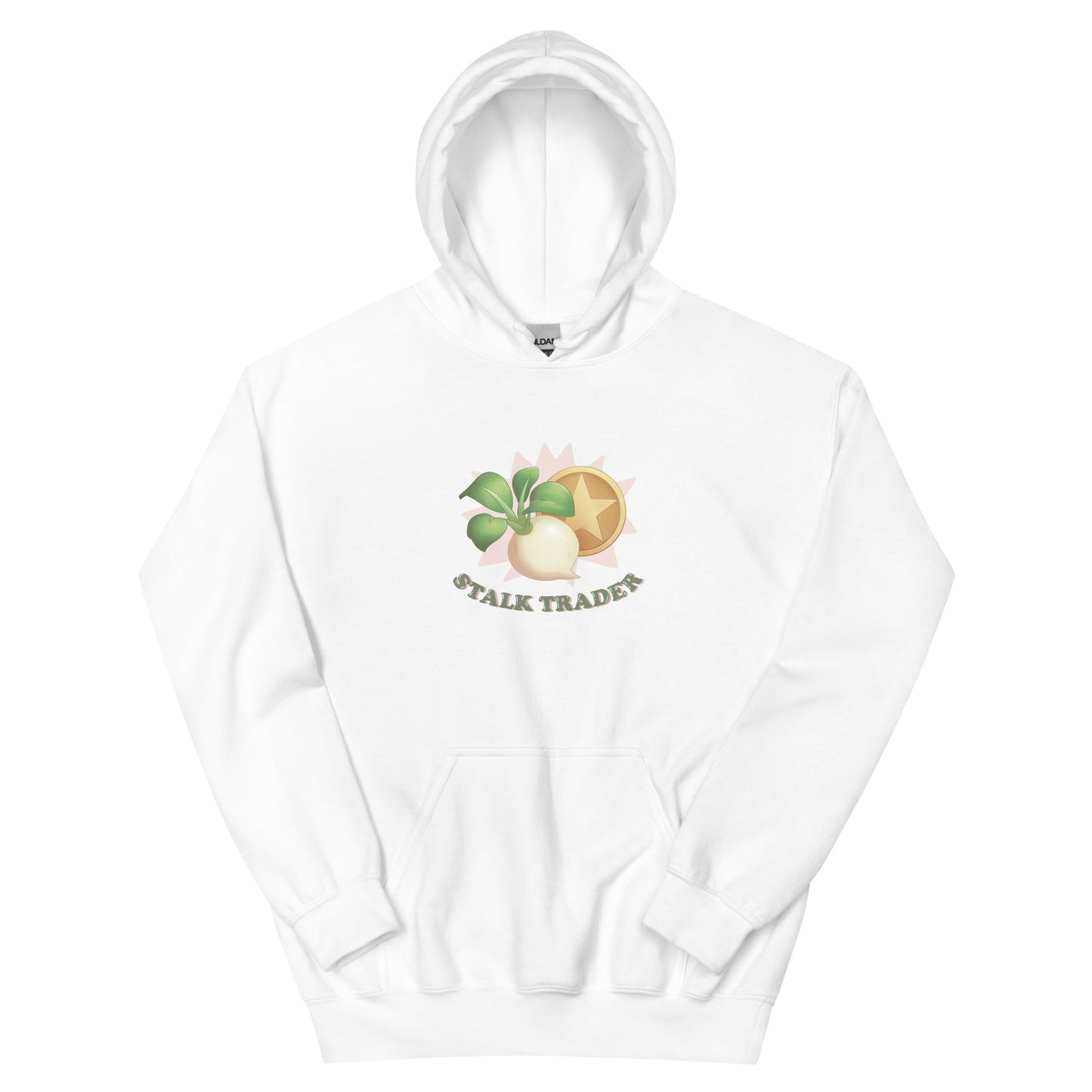 Stalk Trader | Unisex Hoodie | Animal Crossing Threads and Thistles Inventory White S 