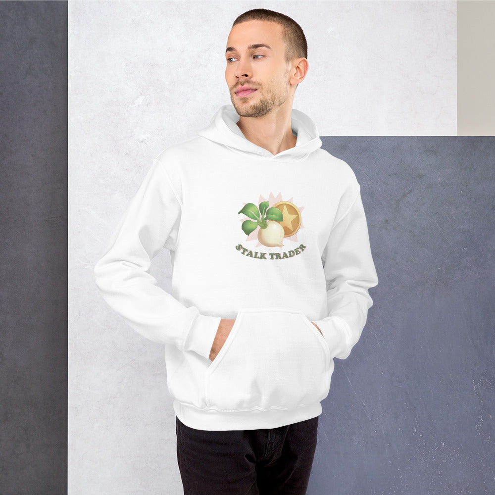 Stalk Trader | Unisex Hoodie | Animal Crossing Threads and Thistles Inventory 