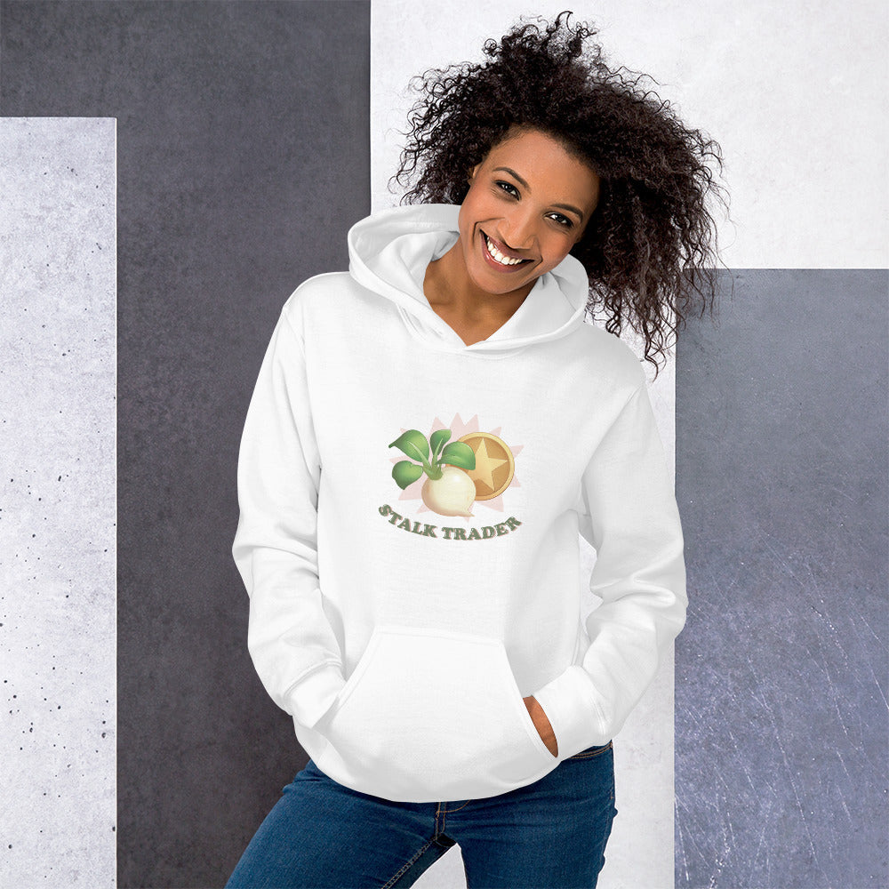 Stalk Trader | Unisex Hoodie | Animal Crossing Threads and Thistles Inventory 