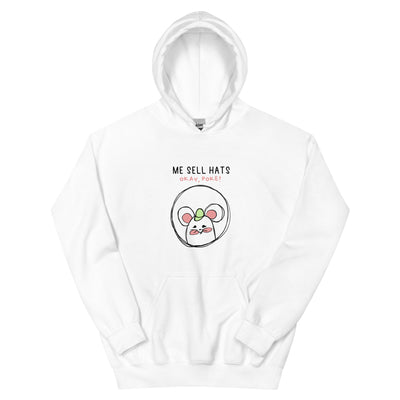Me Sell Hats | Unisex Hoodie | Stardew Valley Threads and Thistles Inventory White S 