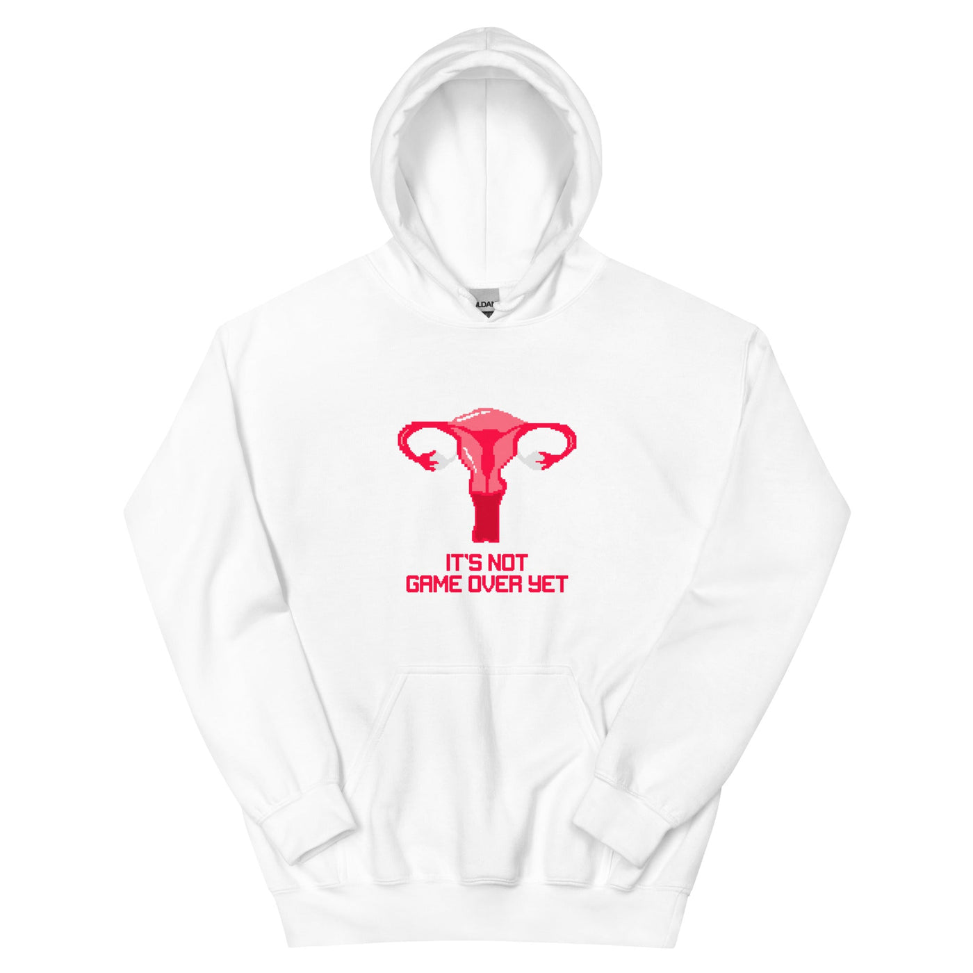 It's Not Game Over Yet | Unisex Hoodie | Feminist Gamer Threads and Thistles Inventory White S 