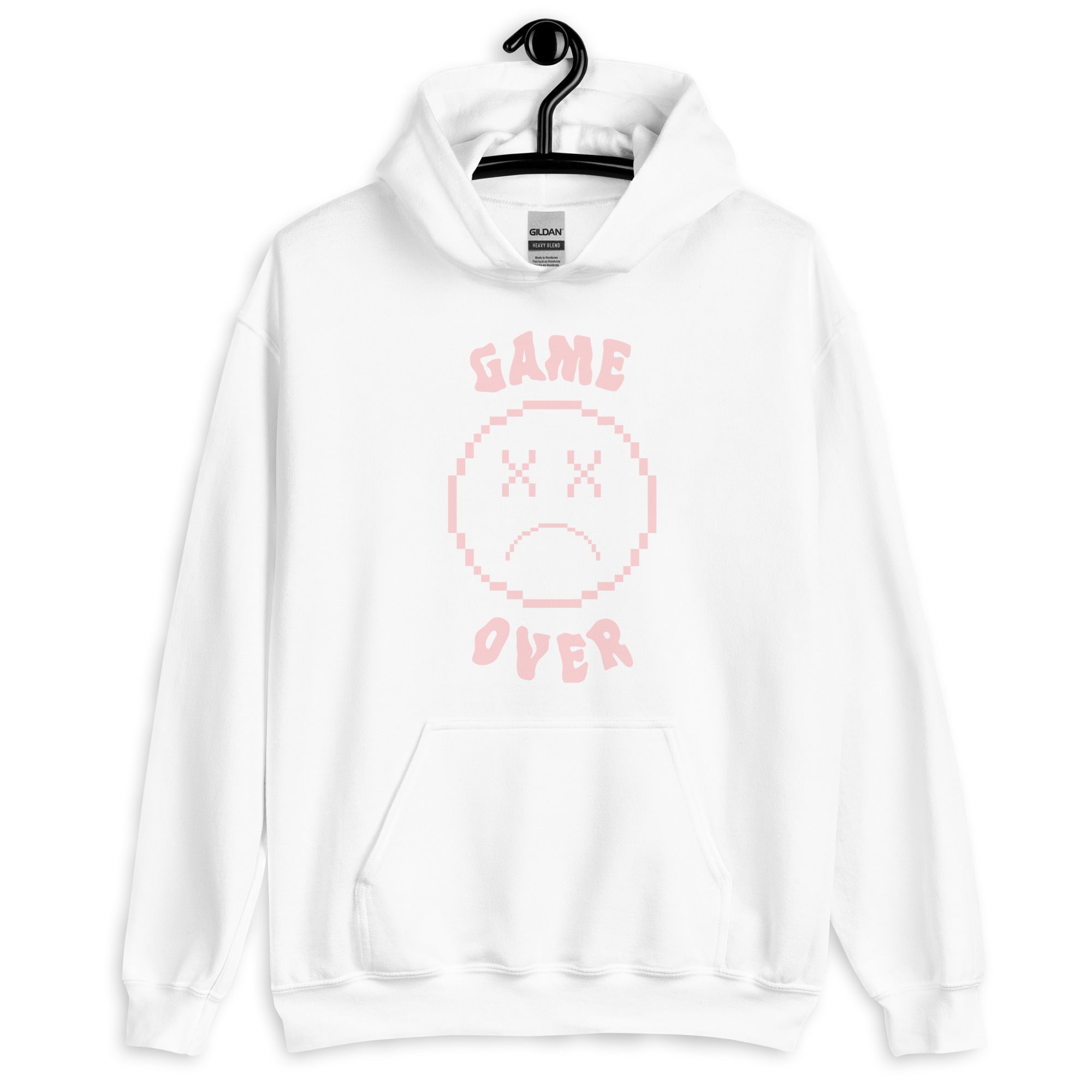 Game Over Smiley | Unisex Hoodie Threads and Thistles Inventory 
