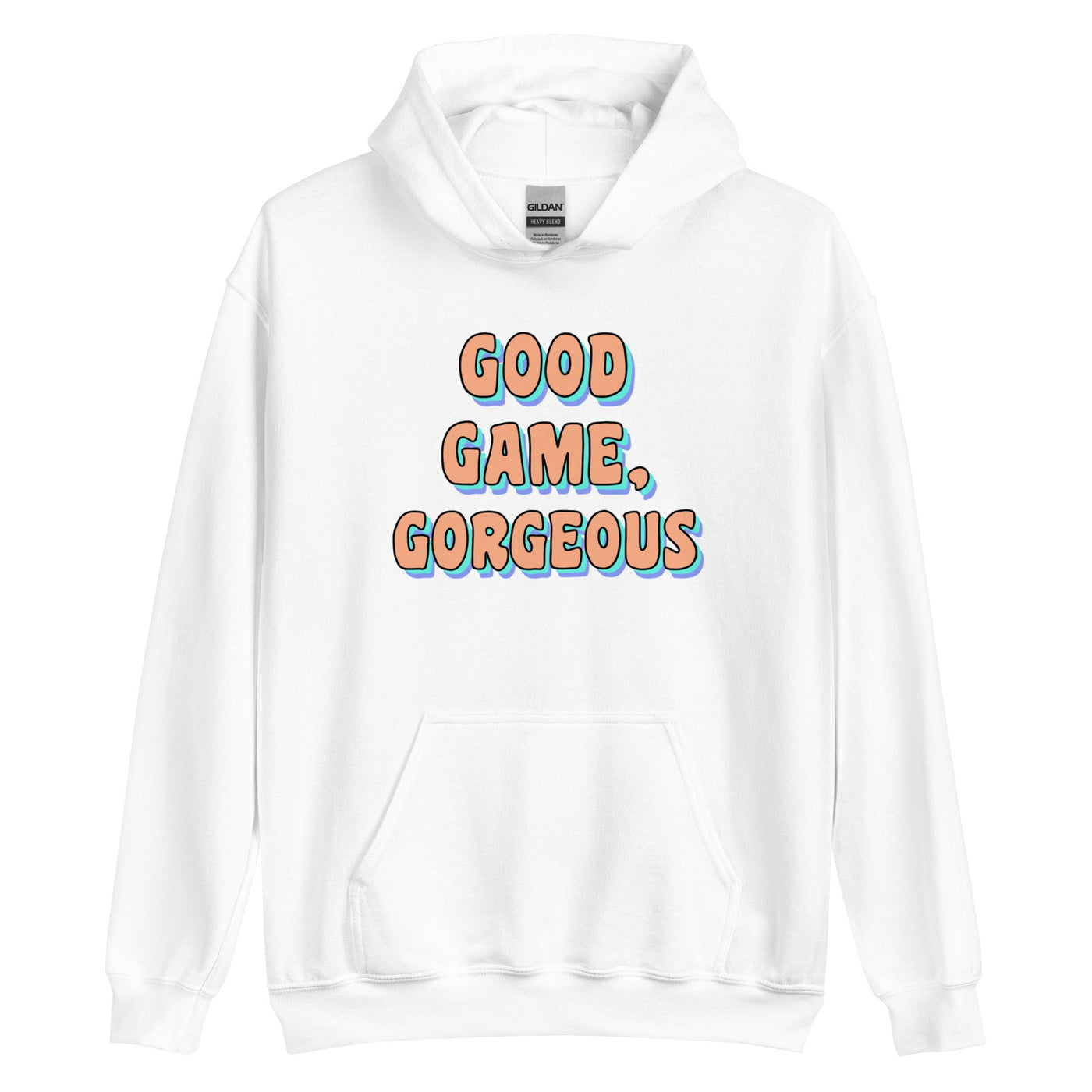 Good Game, Gorgeous | Unisex Hoodie Threads and Thistles Inventory White S 
