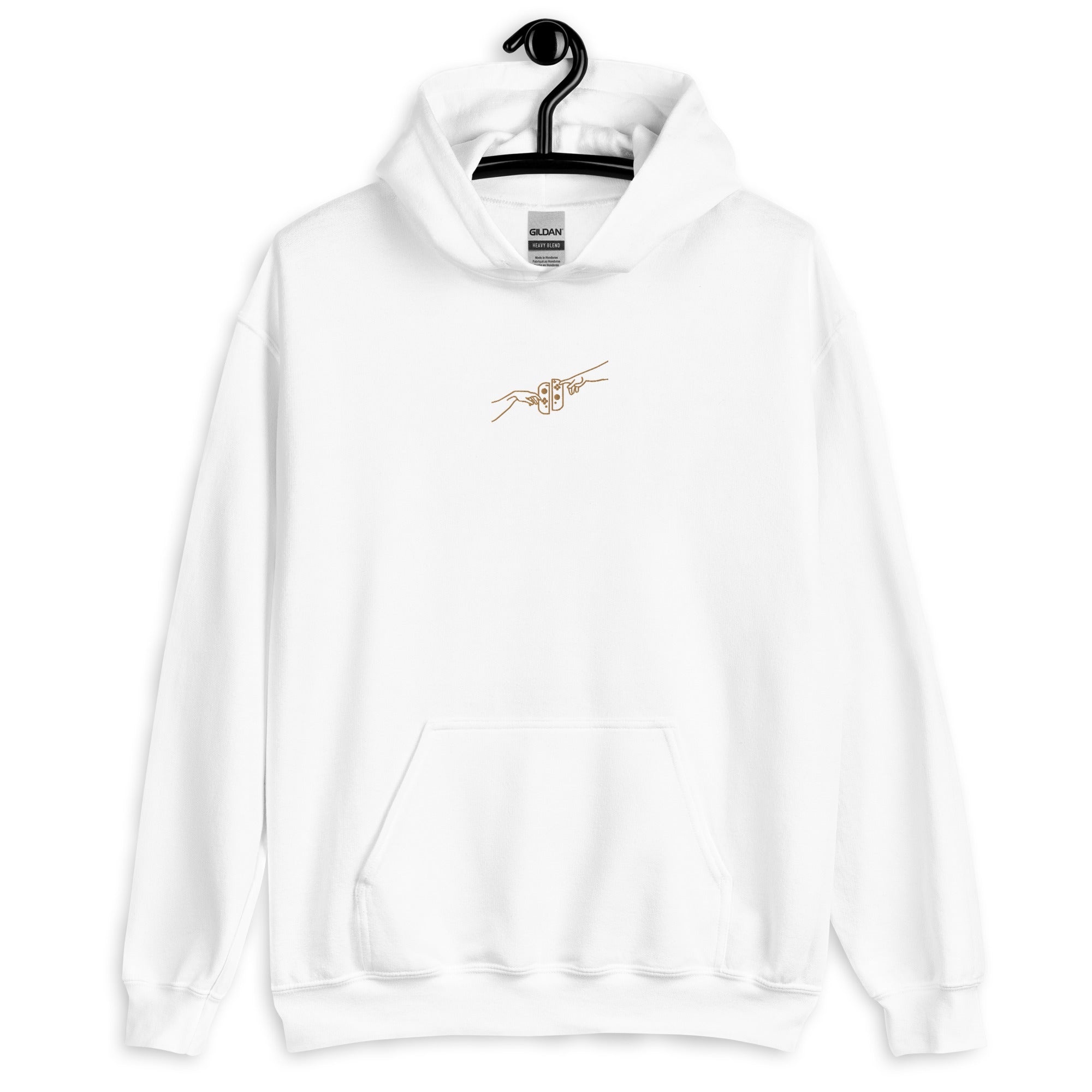 The Creation of Switch | Embroidered Unisex Hoodie | Cozy Gamer Threads and Thistles Inventory 