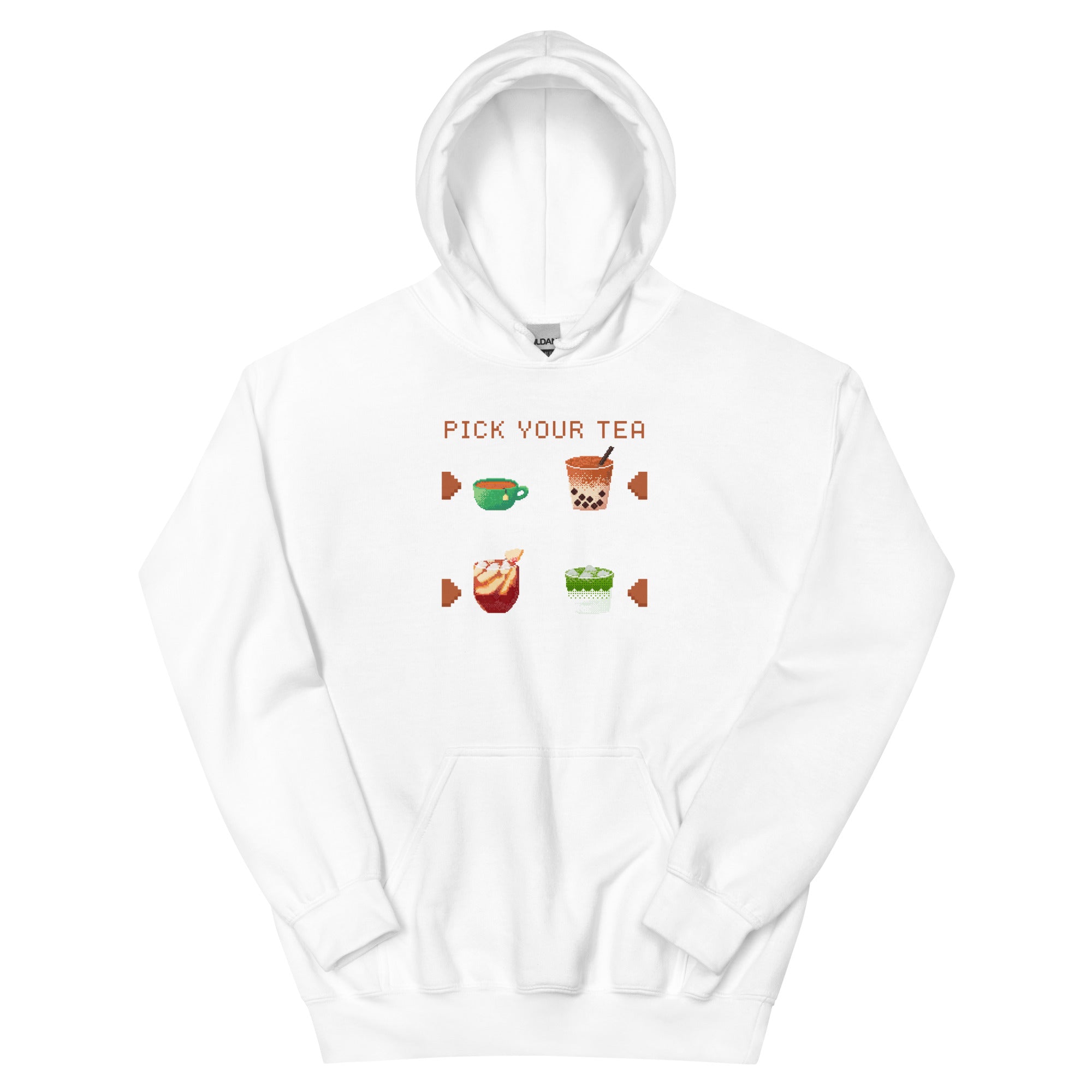 Pick Your Tea | Unisex Hoodie | Cozy Gamer Threads & Thistles Inventory White S 
