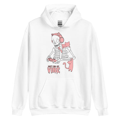 Don't Kill my Vibe | Fall Unisex Hoodie Threads & Thistles Inventory White S 