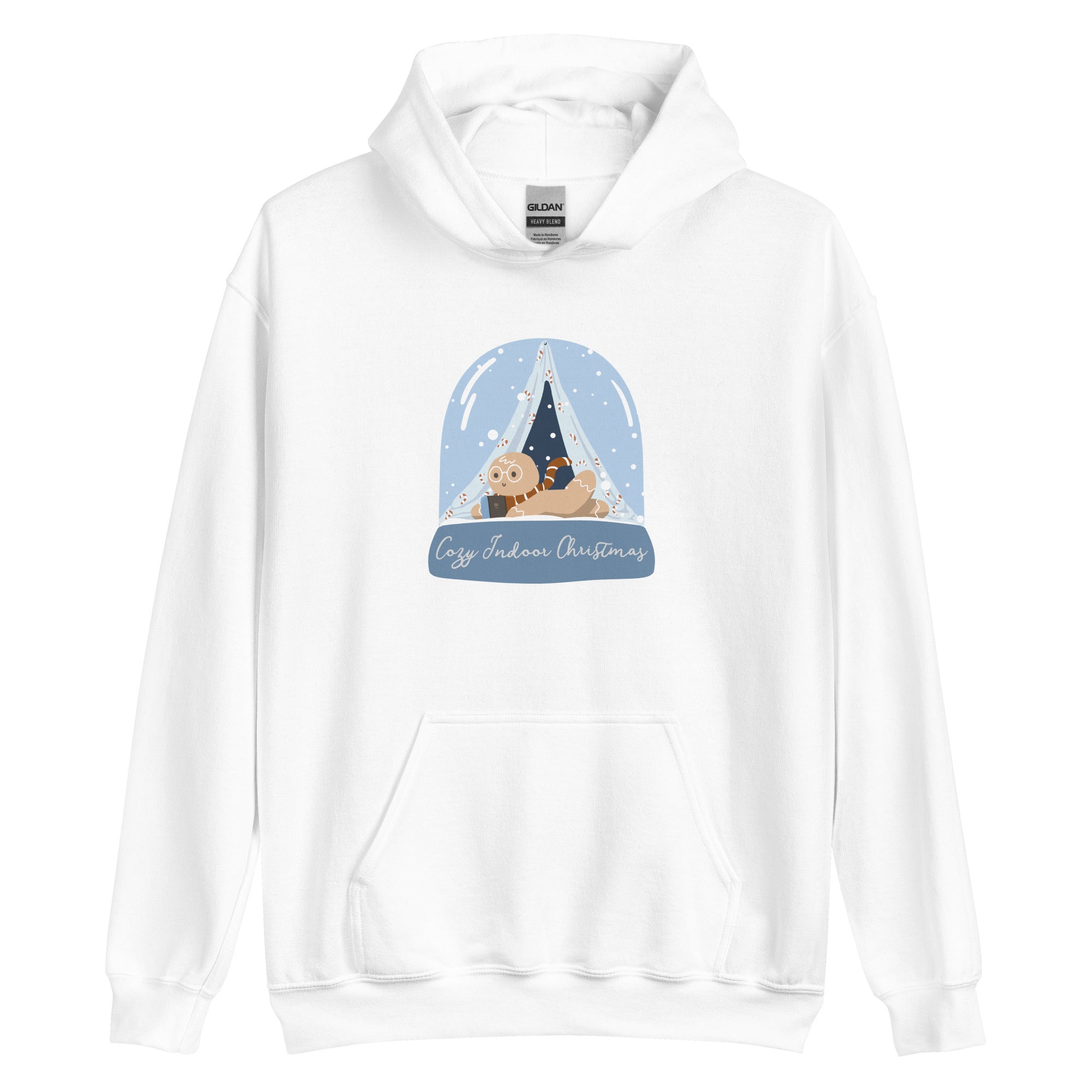 Cozy Christmas Gingy | Unisex Hoodie Threads & Thistles Inventory White S 