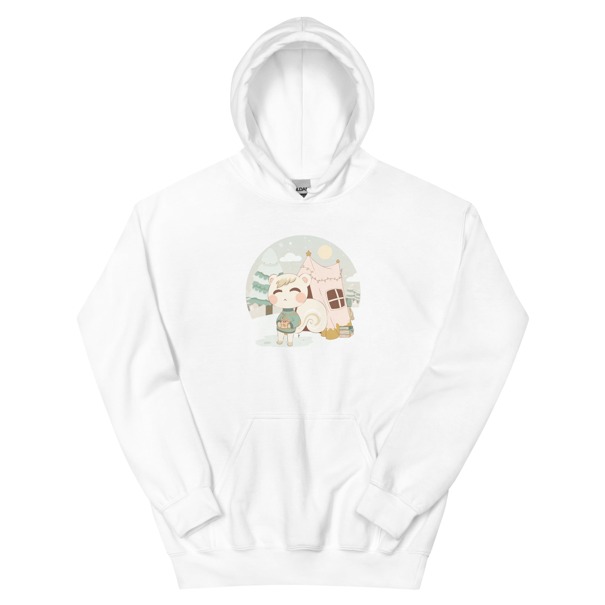 Marshal's Cozy Christmas | Cozy Gamer Animal Crossing | Unisex Hoodie Threads & Thistles Inventory White S 