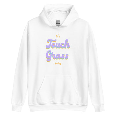 Touch Grass | Unisex Hoodie | Gamer Affirmations Threads & Thistles Inventory White S 