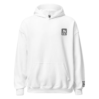 Touch Grass | Embroidered Unisex Hoodie | Gamer Affirmations Threads & Thistles Inventory White S 