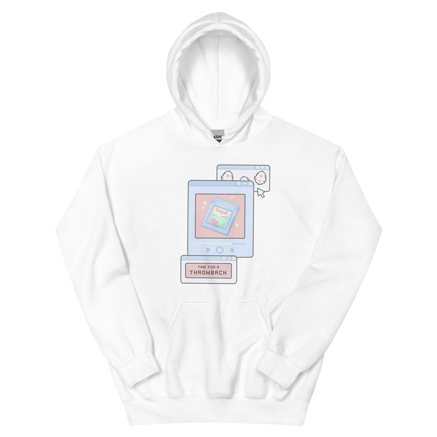 Time for a Throwback | Unisex Hoodie | Retro Gaming Threads & Thistles Inventory White S 