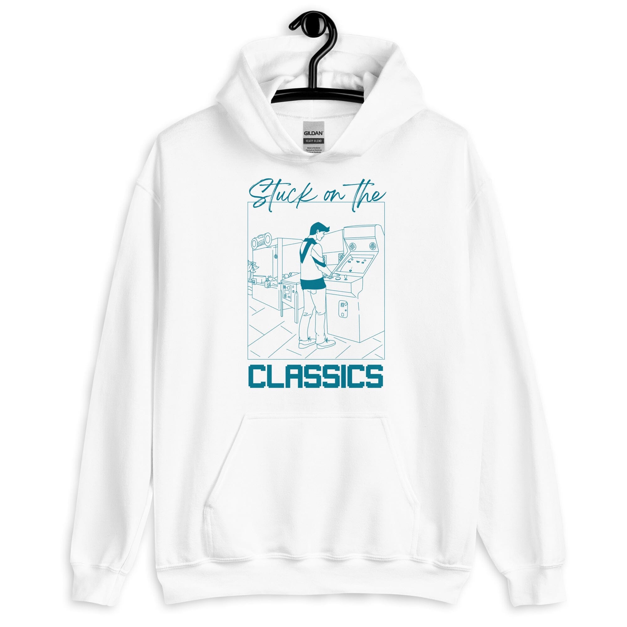 Stuck on the Classics | Unisex Hoodie | Retro Gaming Threads & Thistles Inventory 