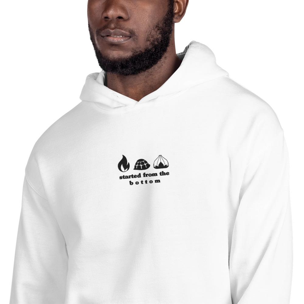 Started from the Bottom | Embroidered Unisex Hoodie | Pokemon Threads and Thistles Inventory 