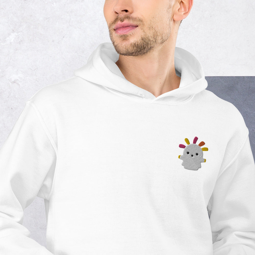 Squeakoid | Embroidered Unisex Hoodie | Animal Crossing Threads and Thistles Inventory 