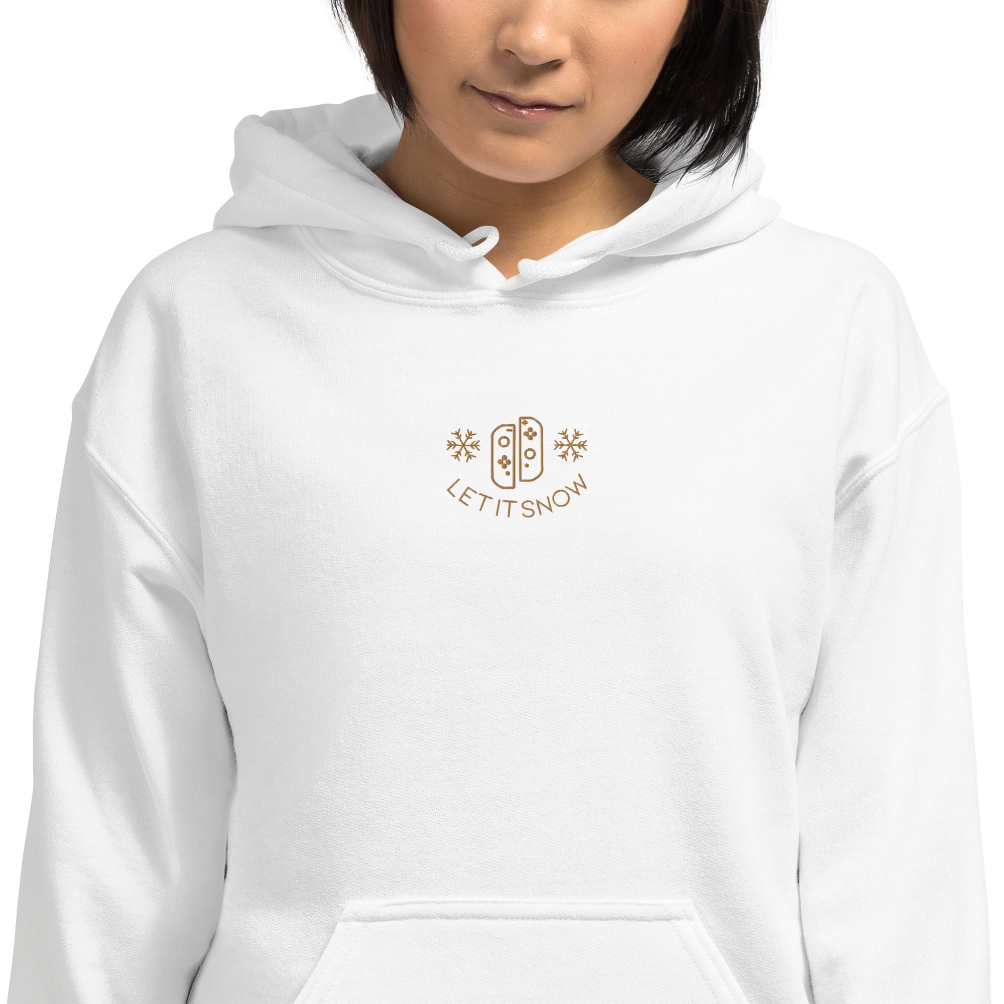 Cozy Gamer Christmas | Embroidered Unisex Hoodie Threads & Thistles Inventory 