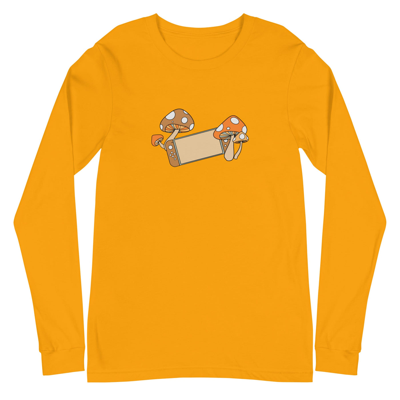 Fall Switch | Unisex Long Sleeve Tee | Fall Cozy Gamer Threads & Thistles Inventory Gold XS 