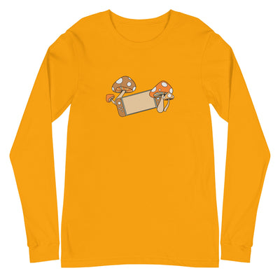 Fall Switch | Unisex Long Sleeve Tee | Fall Cozy Gamer Threads & Thistles Inventory Gold XS 