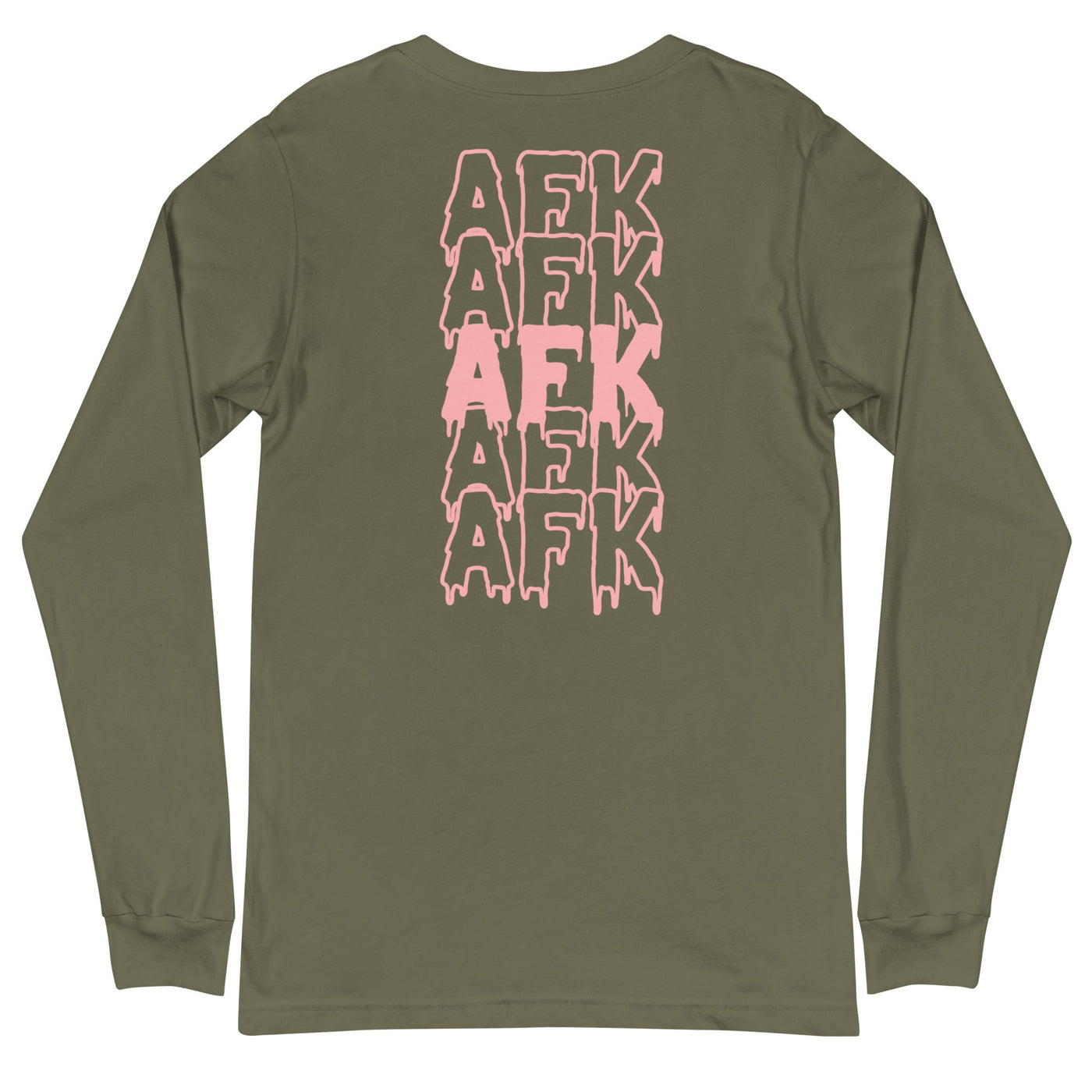 Drippy AFK | Fall Unisex Long Sleeve Tee Threads & Thistles Inventory Military Green XS 