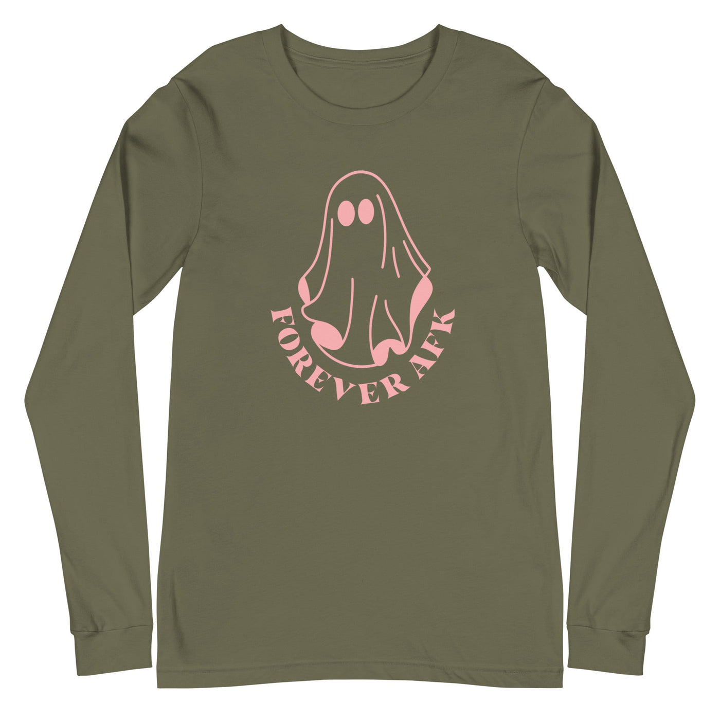 Forever AFK | Fall Unisex Long Sleeve Tee Threads & Thistles Inventory Military Green XS 