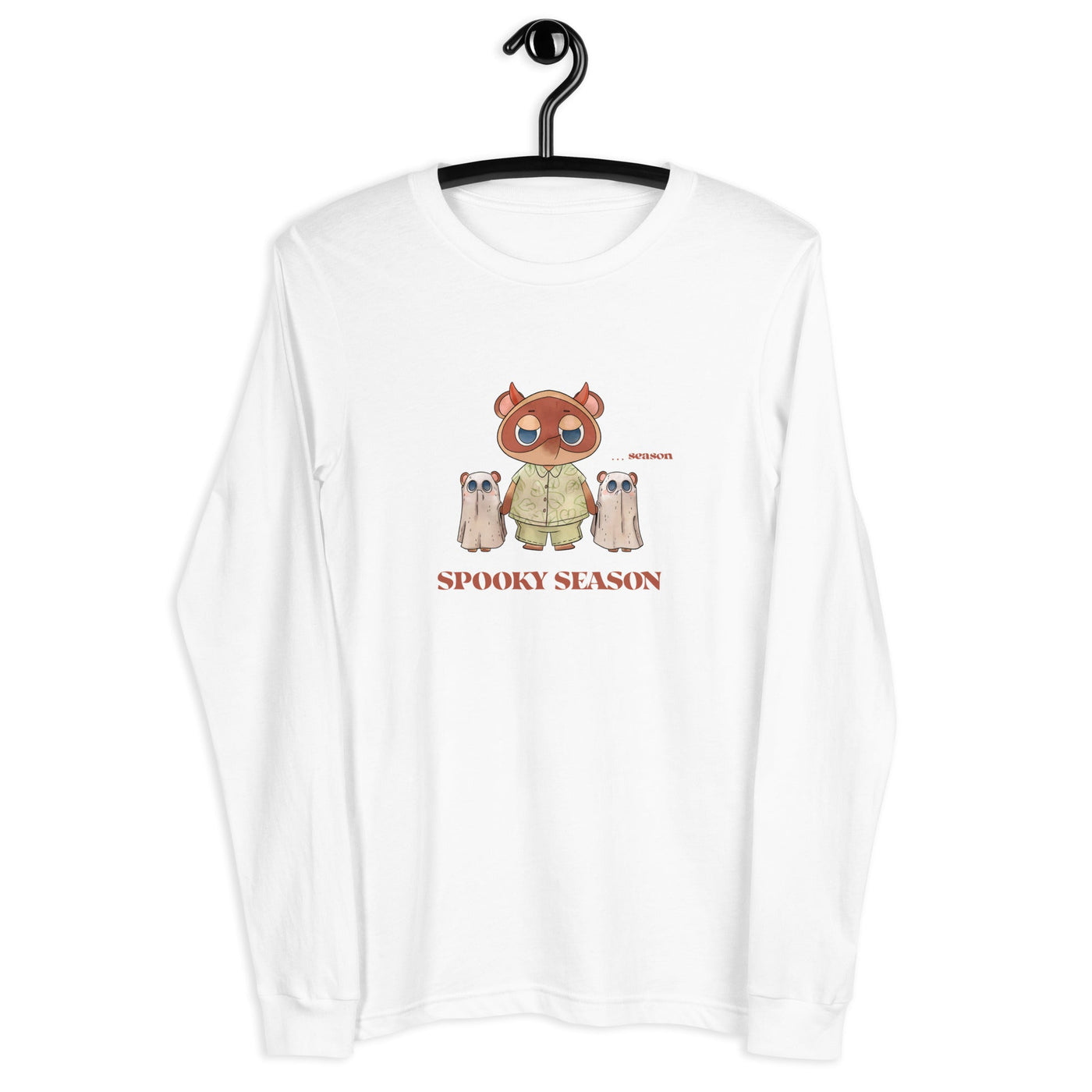 Spooky Season | Unisex Long Sleeve Tee | Animal Crossing Fall Cozy Gamer Threads and Thistles Inventory 