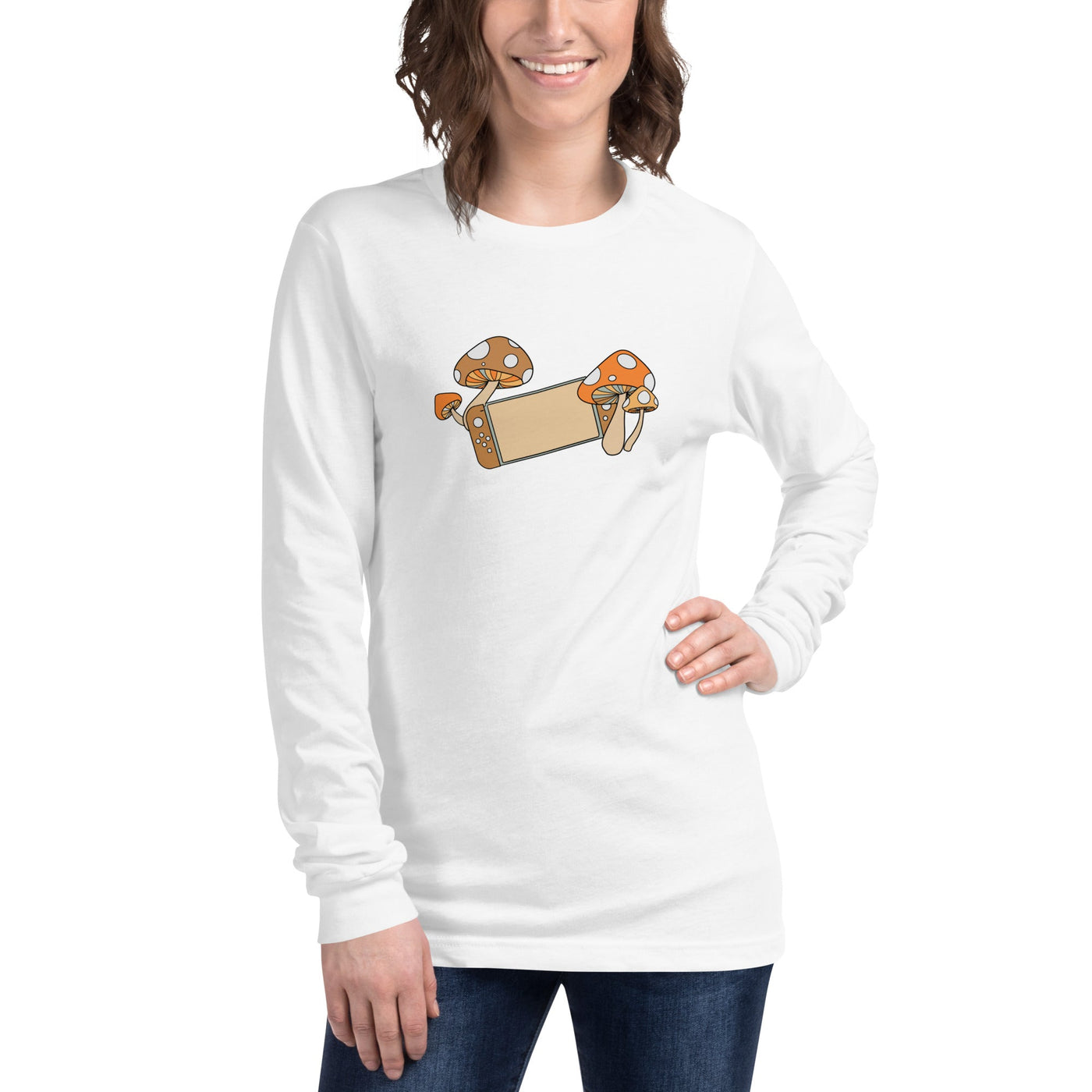 Fall Switch | Unisex Long Sleeve Tee | Fall Cozy Gamer Threads & Thistles Inventory 
