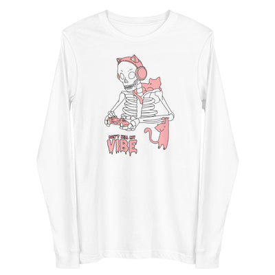 Don't Kill my Vibe | Fall Unisex Long Sleeve Tee Threads & Thistles Inventory White XS 