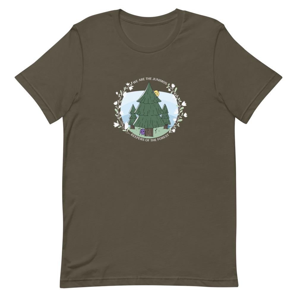 Junimo | Short-Sleeve Unisex T-Shirt | Stardew Valley Threads and Thistles Inventory Army S 