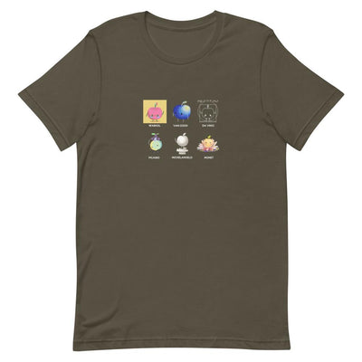 Junimo Artists | Short-Sleeve Unisex T-Shirt | Stardew Valley Threads and Thistles Inventory Army S 