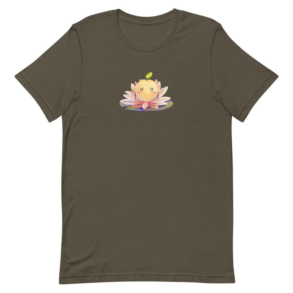 Monet Junimo LIMITED EDITION | Short-Sleeve Unisex T-Shirt | Stardew Valley Threads and Thistles Inventory Army S 