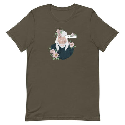Floral Witcher | Short-Sleeve Unisex T-Shirt | The Witcher Threads and Thistles Inventory Army S 
