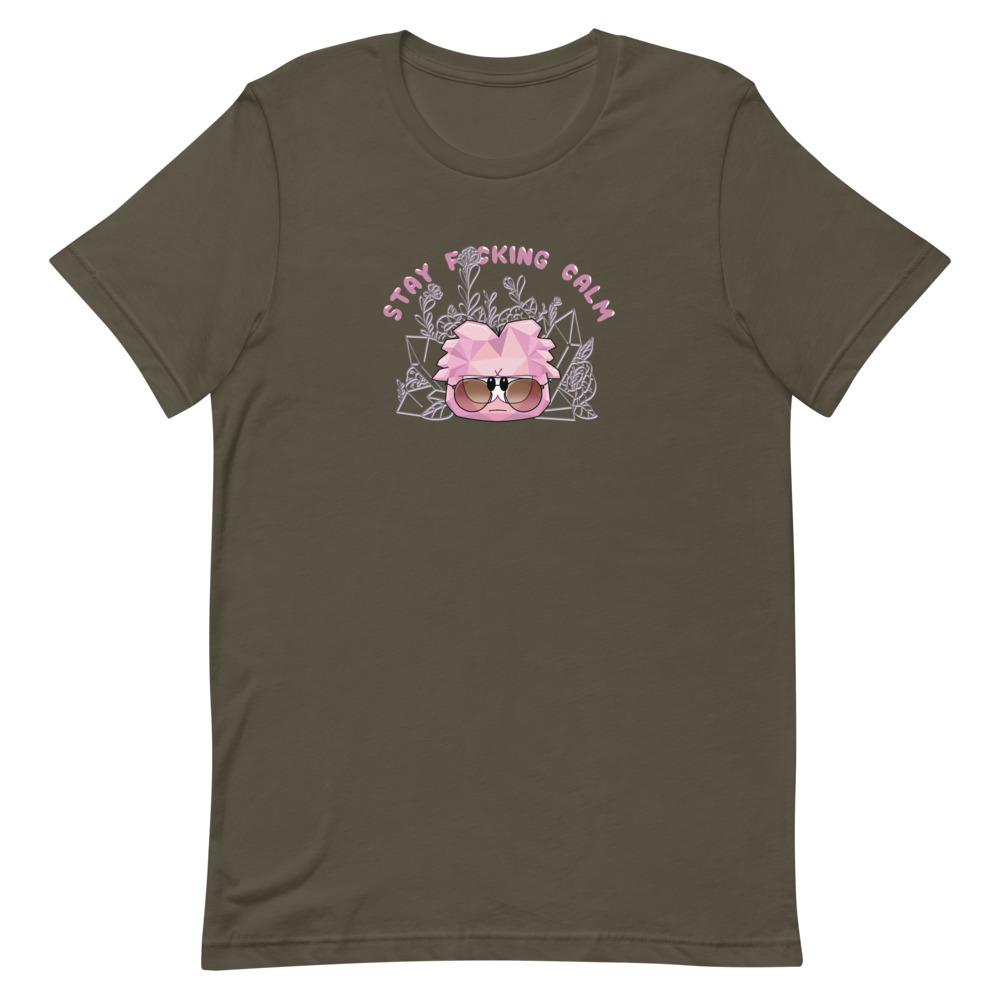 Stay Calm | Short-Sleeve Unisex T-Shirt | Club penguin Threads and Thistles Inventory Army S 