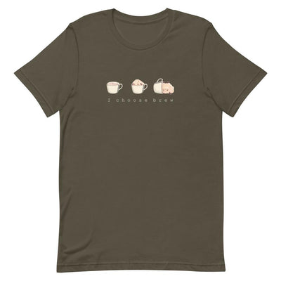 I Choose Brew | Short-Sleeve Unisex T-Shirt | Pokemon Threads and Thistles Inventory Army S 