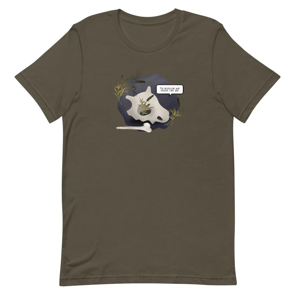 To Evolve | Short-Sleeve Unisex T-Shirt | Pokemon Threads and Thistles Inventory Army S 